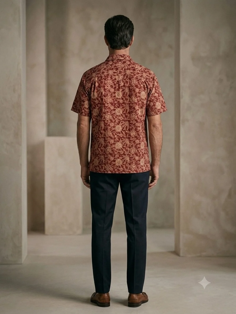 Orvis Red Floral Short-Sleeve Button-Down Shirt